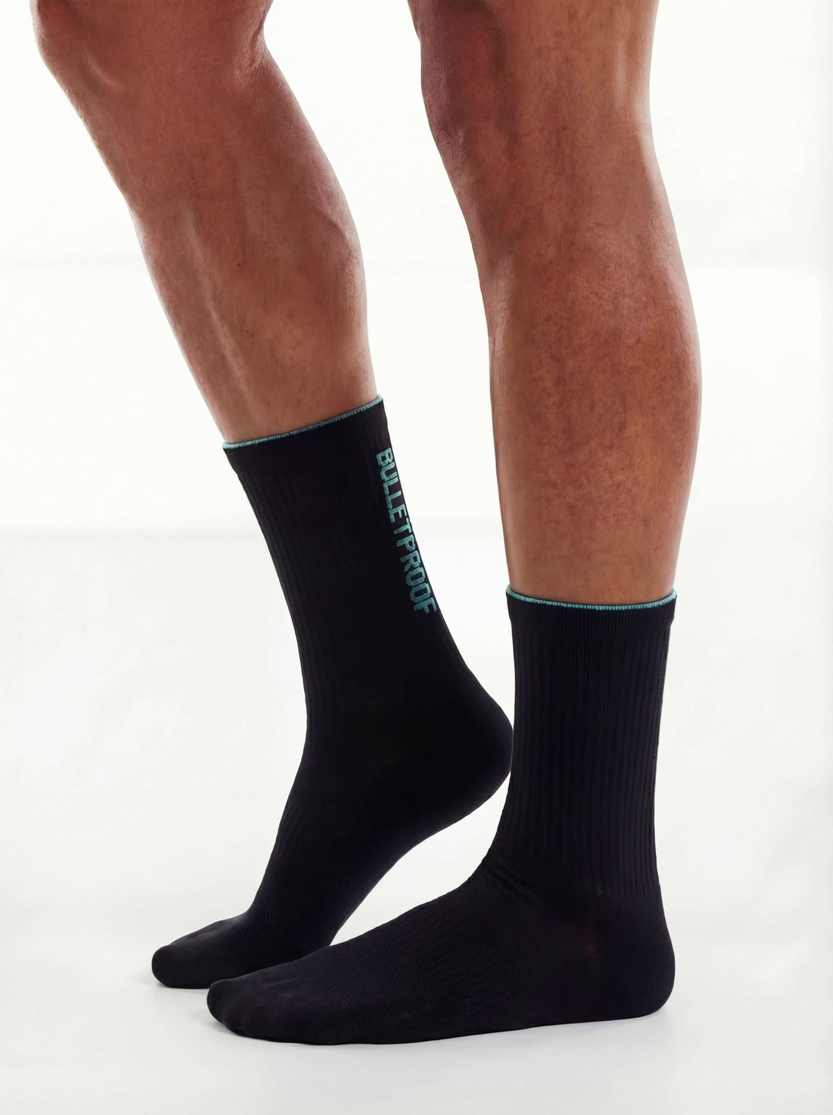 BLTPROOF - Black/Aqua Blue Socks 3 Pack LX3